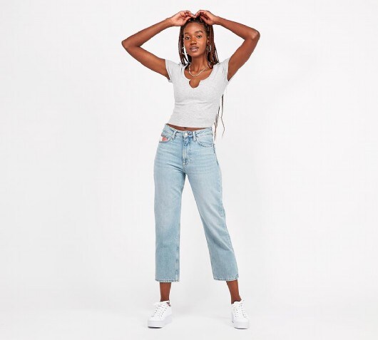 tommy jeans harper straight leg jeans