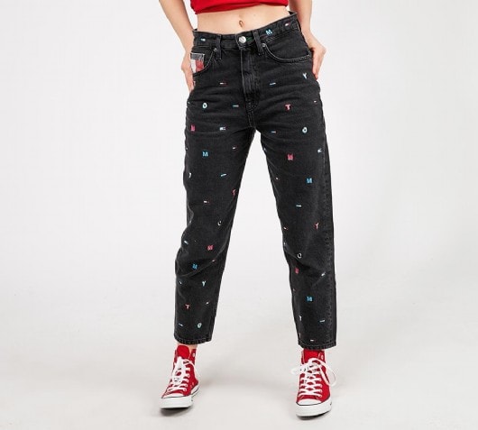 tommy hilfiger letter jeans