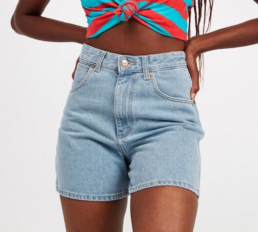 wrangler jean shorts womens