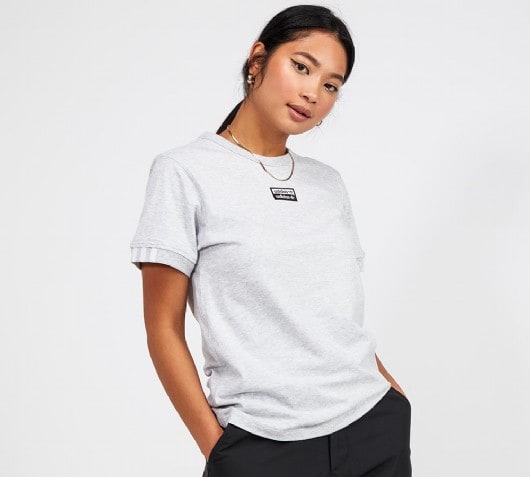 womens grey adidas top