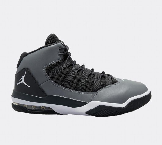 jordan max aura grey and black