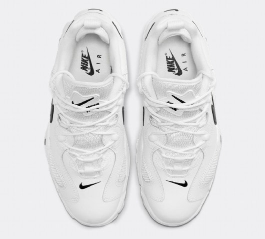 nike white trainers with black tick
