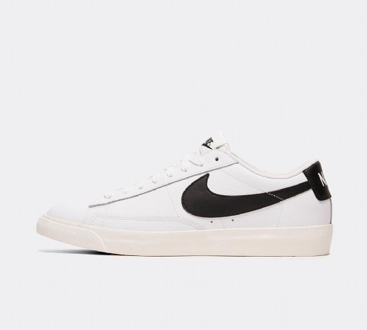 nike blazer low white black sail