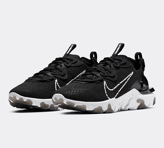 nike react vision black and white womens