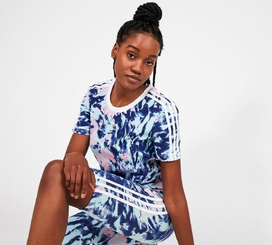 adidas blue t shirt women's