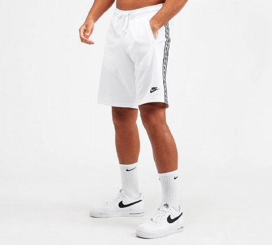 Nike Repeat Tape Poly Short | White / Black | Footasylum