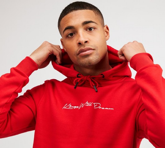 Kings Will Dream Morfin Overhead Hoodie Red Footasylum