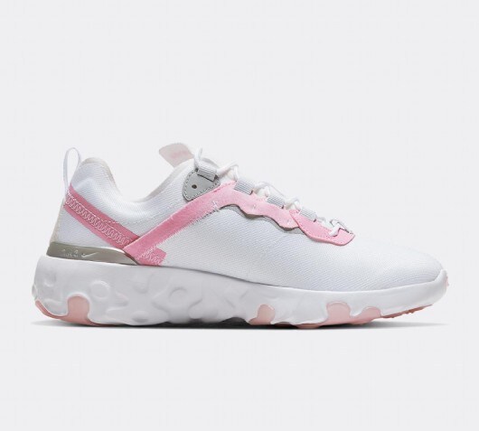 nike renew element 55 junior white and pink