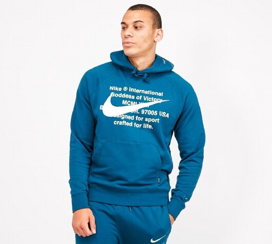 nike swoosh sweatshirt blue