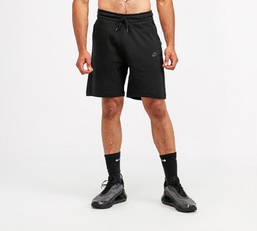 fleece shorts black
