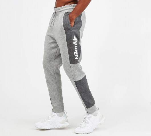 nike air fleece pants grey