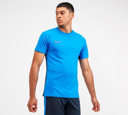 nike academy t shirt blue