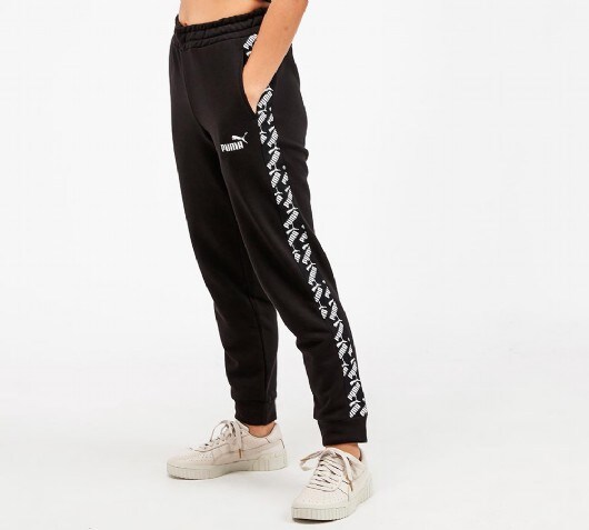 puma black joggers womens