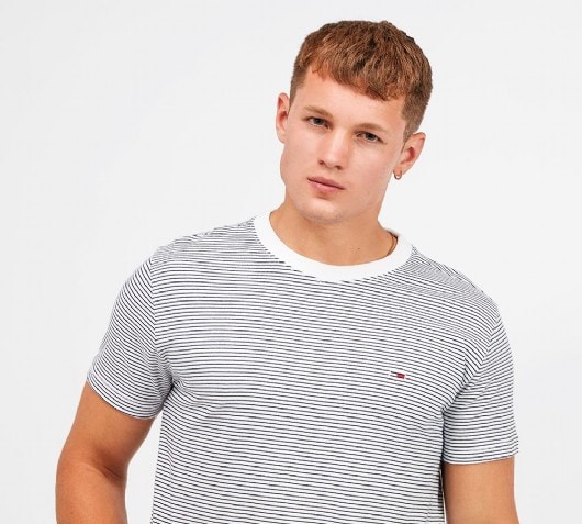 Image of Basic Stripe T-Shirt