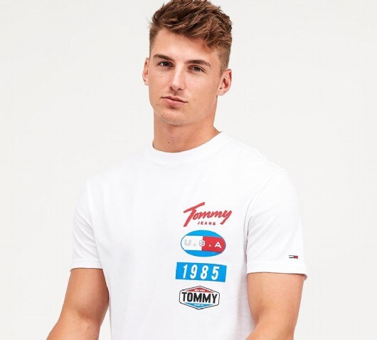 Image of Printed Patches Logo T-Shirt