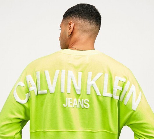 calvin klein hoodie yellow