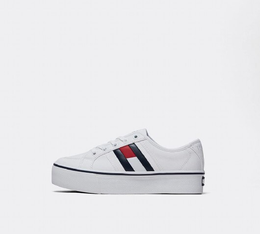 tommy jeans flag flatform trainers