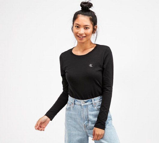 calvin klein black long sleeve