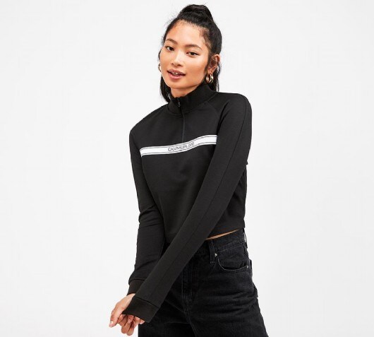 calvin klein high neck sweatshirt