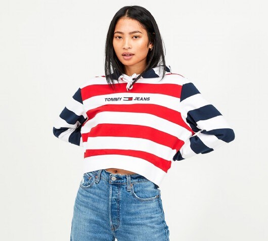 tommy jeans hoodie red