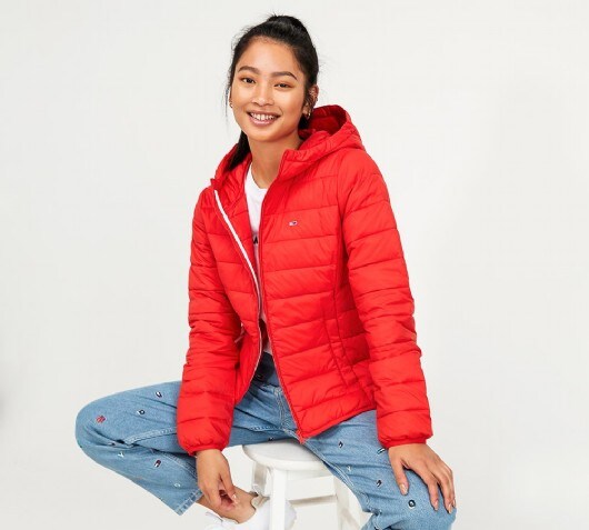 Image of Womens Quilt Hooded Jacket