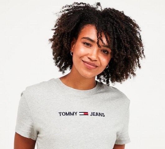 Tommy Jeans Womens Modern Linear Logo T 