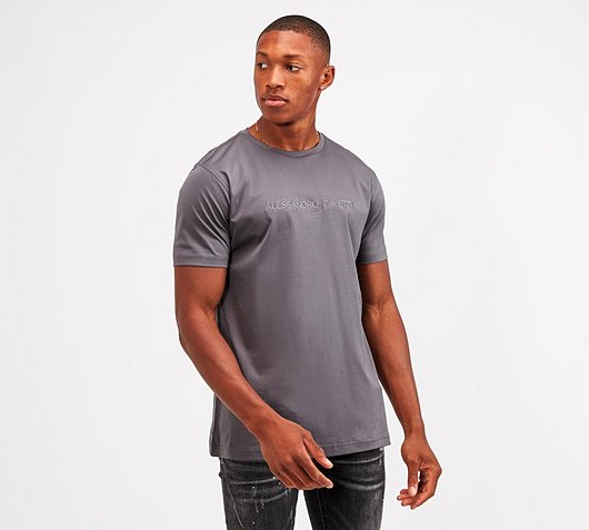 Image of Demino Mercerised Logo T-Shirt