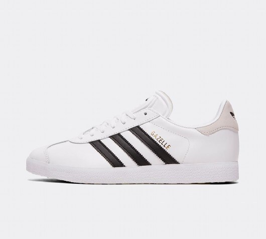 womens adidas white gazelle leather trainers