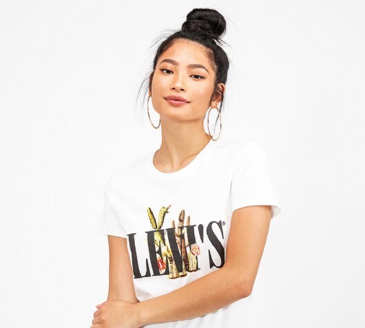 levis t shirt white ladies