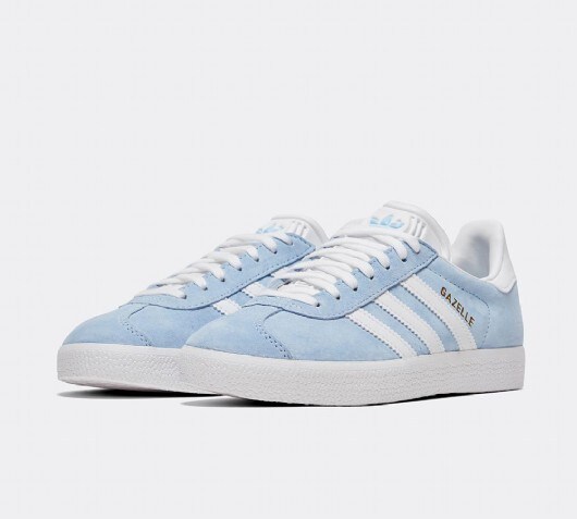 ladies blue gazelle trainers