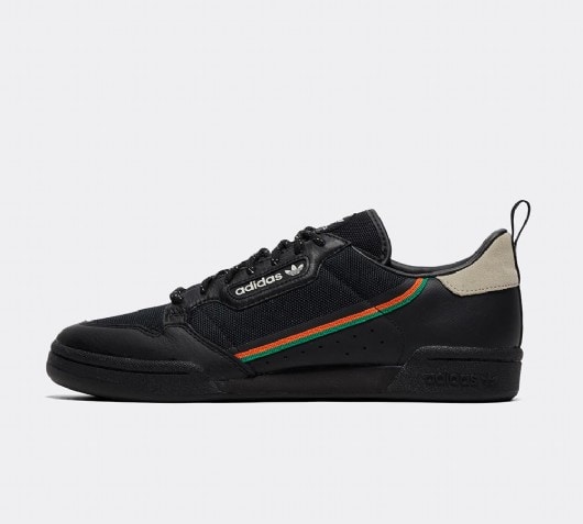 adidas continental 80 black orange sesame