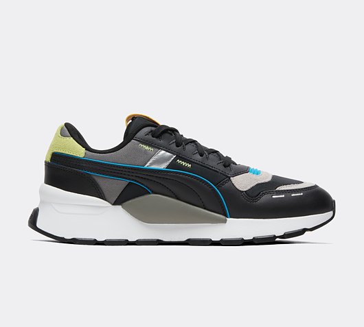 Puma RS 2.0 Future Trainer | Black / White / Blue / Yellow | Footasylum