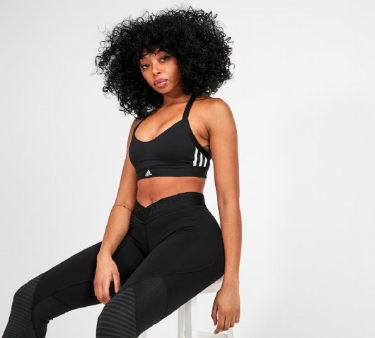 Womens All Me 3-Stripes Bra