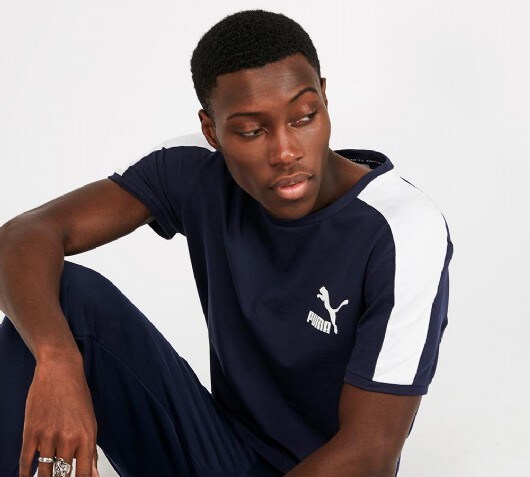 puma navy t shirt