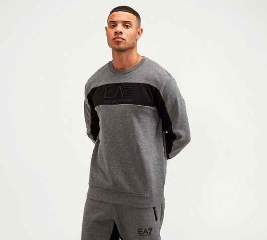 ea7 sweatshirt grey
