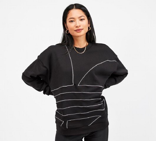 Adidas large logo sweatshirt Clearance