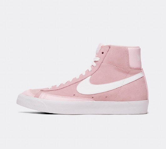 Nike Womens Blazer Mid '77 Vintage Trainer | Pink Foam / White | Footasylum