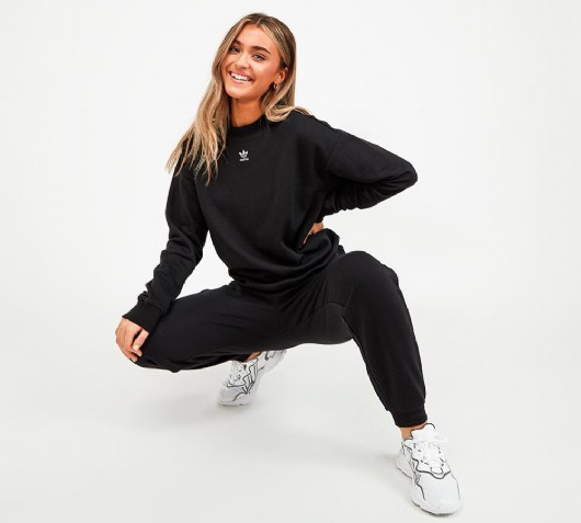 adidas originals essentials sweatshirt in black