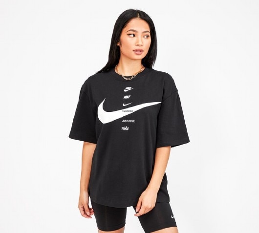 Nike Womens Repeat Logo Swoosh T-Shirt 