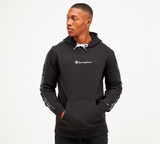 champion tape boyfriend overhead hoodie