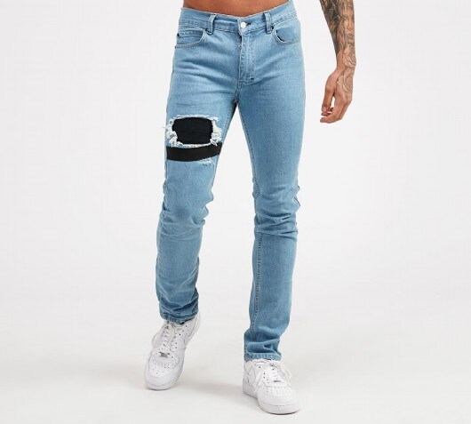 Image of Rips and Straps Denim Jean