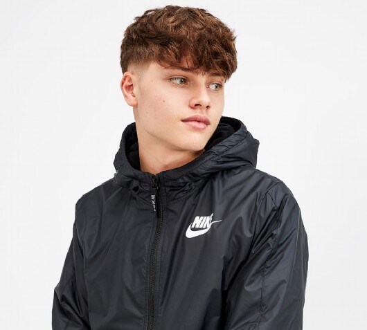 nike fleece lined jacket junior