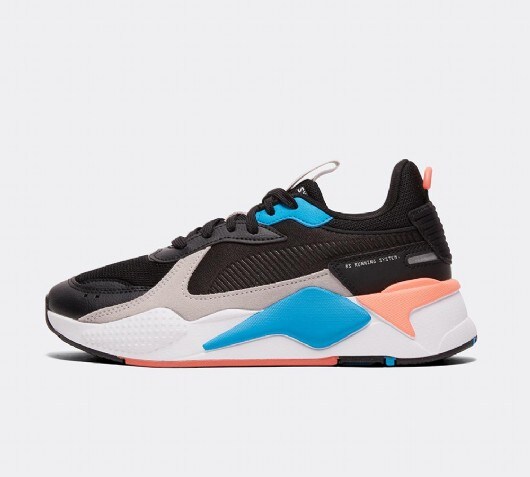 black puma junior trainers