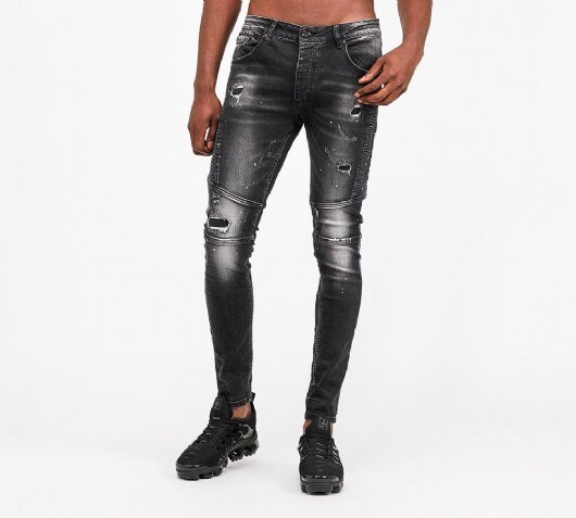 black ripped skinny jeans mens footasylum