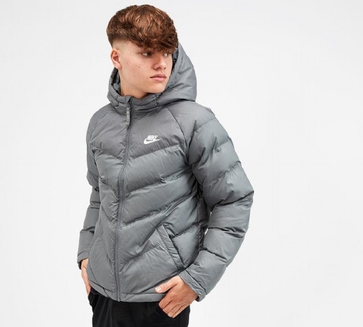 nike black coat junior
