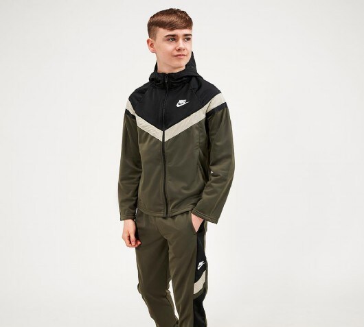 khaki nike tracksuit