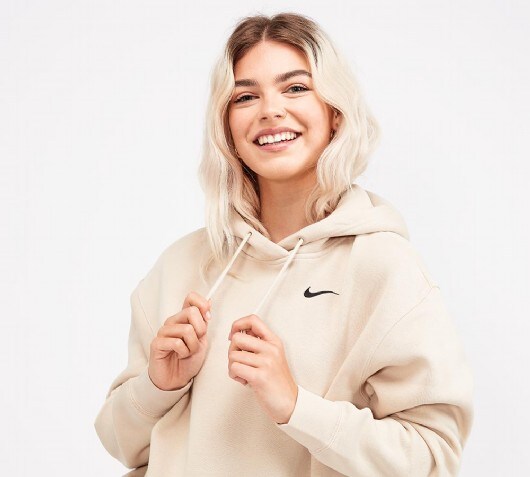 nike beige hoodie womens