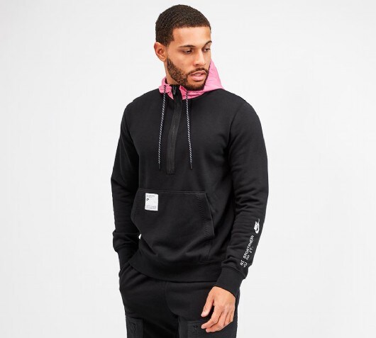 Image of CJ Sportswear Half Zip Hooded Top