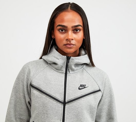 Nike Tech Fleece Zip Hoodie Womens - Grey - Size: XL