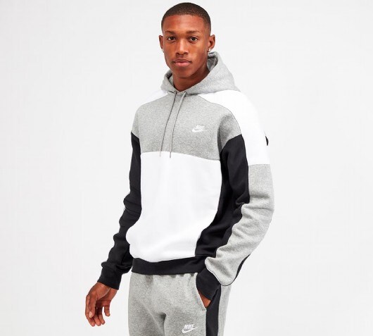 nike colour block tracksuit in grey